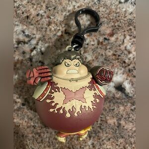 Rare One Piece Anime Metallic Luffy Action Figure Keychain Bag Clip